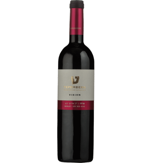 TEPERBERG VISION MERLOT is a premium red wine hailing from the renowned vineyards of Israel. This Merlot features a rich flavor profile characterized by dark fruit notes