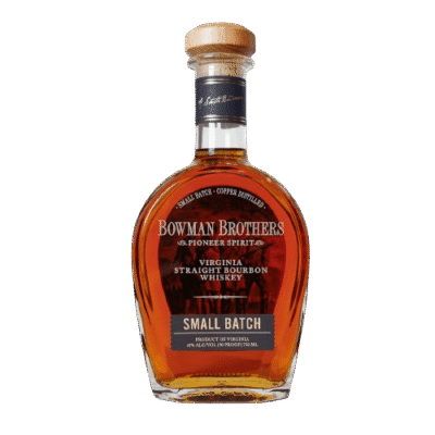 BOWMAN BROTHERS SMALL BATCH 90PF is a distinctive bourbon whiskey crafted in Virginia. This spirit showcases a robust flavor profile with notes of caramel