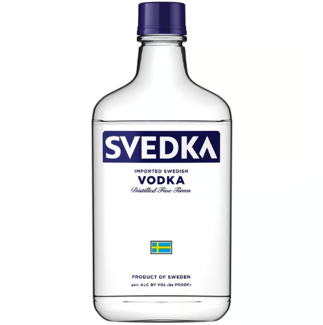 SVEDKA VODKA 375ML is a premium vodka crafted in Sweden