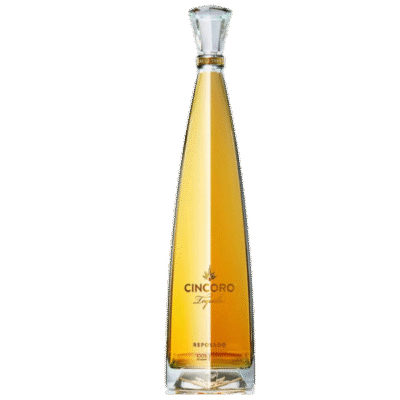 CINCORO REPOSADO 750ML is a premium tequila that showcases a rich flavor profile