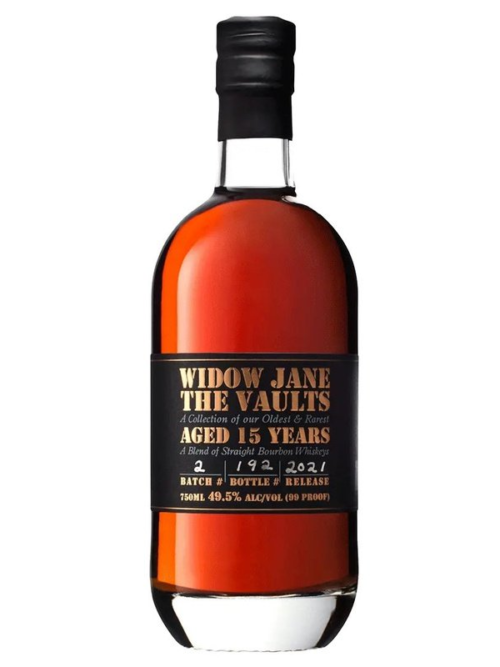 WIDOW JANE THE VAULTS 15 YR is a premium bourbon whiskey crafted in the heart of Brooklyn