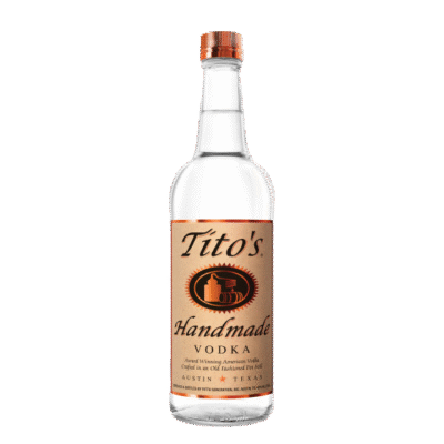 Tito's Handmade Vodka is distilled from corn in Austin