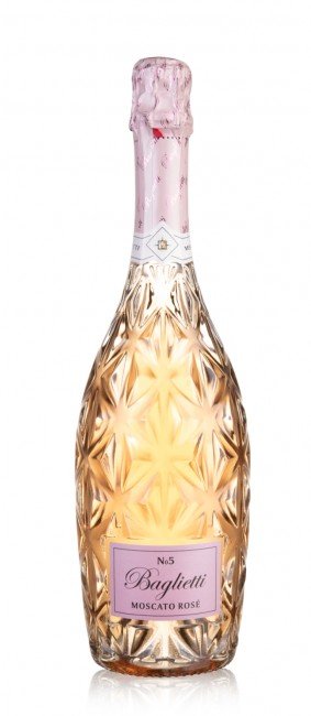 BAGLIETTI MOSCATO ROSE 750ML is a refreshing wine from the renowned Moscato grape