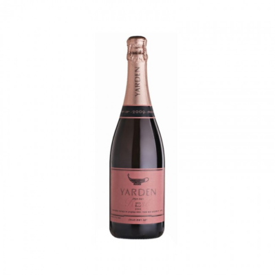 YARDEN BRUT ROSE 750ML is a sparkling wine from the Golan Heights region of Israel. It features a blend of Pinot Noir and Chardonnay grapes
