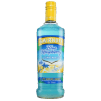SMIRNOFF BLUE RASPBERRY LEMONADE is a vibrant and refreshing spirit that combines the sweet and tart flavors of blue raspberry with a zesty splash of lemonade. This product is crafted in the United States and delivers a balanced profile that appeals to those seeking a fruity and citrusy beverage.This versatile liquor can be enjoyed on its own over ice