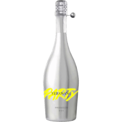 VERA WANG PARTY PROSECCO 750ML is an Italian sparkling wine known for its crisp and refreshing flavor profile featuring notes of green apple