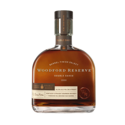 WOODFORD RESERVE DOUBLE OAK is a premium bourbon whiskey crafted in the heart of Kentucky's Bluegrass region. This unique expression undergoes a double maturation process