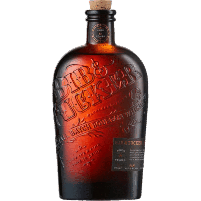 BIB & TUCKER BOURBON SMALL BATCH 6 YR 92 is a distinguished bourbon crafted in the heart of Kentucky. This small-batch whiskey offers a balanced flavor profile