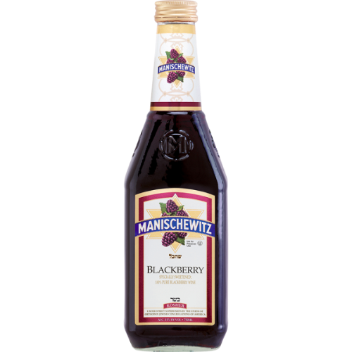 <p>The Manischewitz Blackberry is a 750ml wine known for its fruity and sweet flavor profile