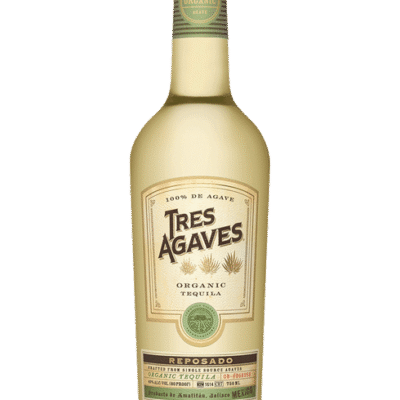 TRES AGAVES REPOSADO 750ML is a premium reposado tequila distilled from the finest blue agave plants in the heart of Jalisco