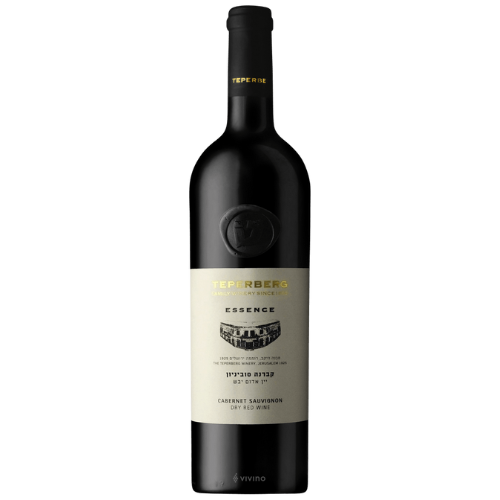 The TEPERBERG ESSENCE CAB SAUV 750ML is a Cabernet Sauvignon that hails from the diverse terroir of Israel's Judean Hills. This wine features a bold flavor profile characterized by notes of black currant