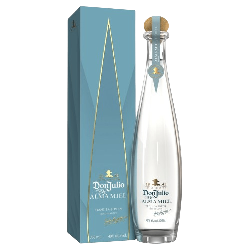 DON JULIO 1942 ALMA MIEL is a premium tequila that showcases a rich flavor profile characterized by notes of sweet agave