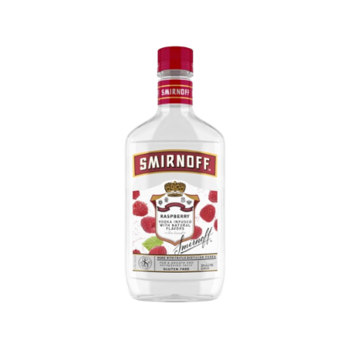 SMIRNOFF RASPBERRY 375ML is a vodka infused with natural raspberry flavors