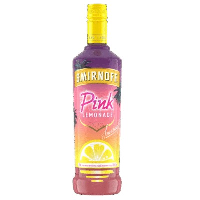 SMIRNOFF PINK LEMONADE 750ML is a refreshing vodka-based beverage that features a blend of zesty lemon and sweet pink lemonade flavors. Crafted in the United States
