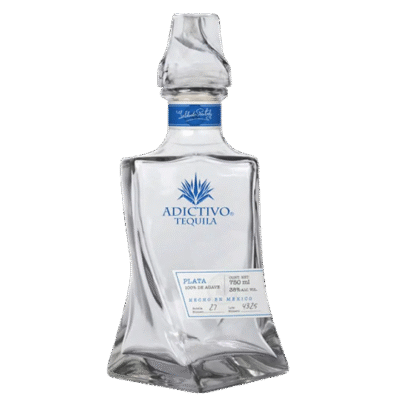 ADICTIVO PLATA 750ML is a premium tequila crafted from Blue Weber agave