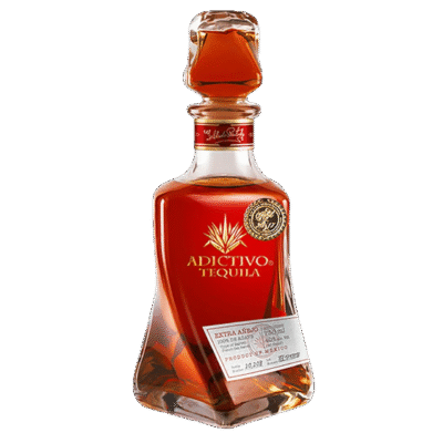 ADICTIVO EXTRA ANEJO 750ML offers a rich flavor profile characterized by notes of caramel