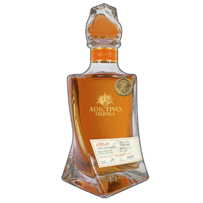 ADICTIVO ANEJO 750ML is a premium tequila crafted in the heart of Jalisco