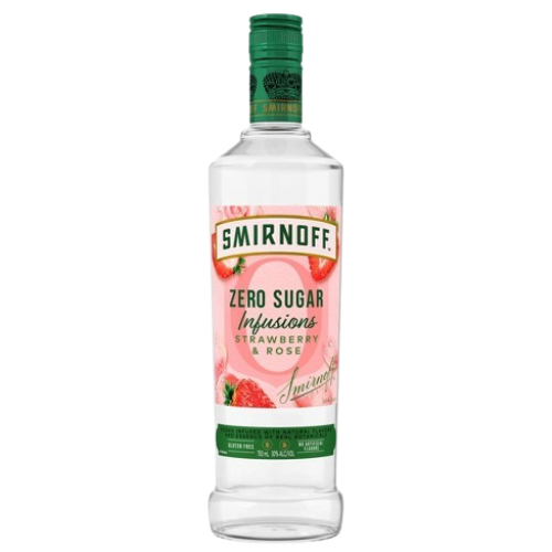 SMIRNOFF INFUSE STRAW ROSE is a unique infusion of premium vodka combined with natural flavors of strawberry and rose