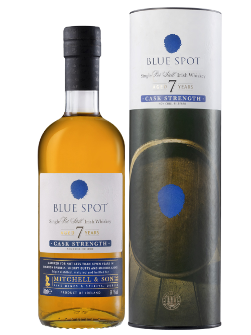 BLUE SPOT 750ML is a premium Irish whiskey known for its rich flavor profile that combines notes of honey