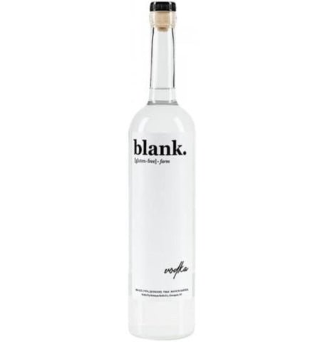 BLANK VODKA 750ML offers a clean and crisp flavor profile