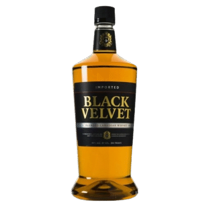BLACK VELVET 1.75L is a Canadian blended whisky known for its smooth character and rich flavor profile. It showcases notes of caramel