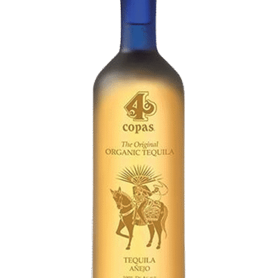 4 Copas Reposado Organic Tequila is crafted from 100% organic blue agave sourced from the highlands of Jalisco