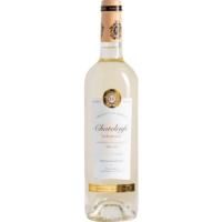LES RIGANES CHATENEUF WHITE is a distinguished wine from the Châteauneuf-du-Pape region in France. This white blend showcases a vibrant flavor profile characterized by notes of citrus