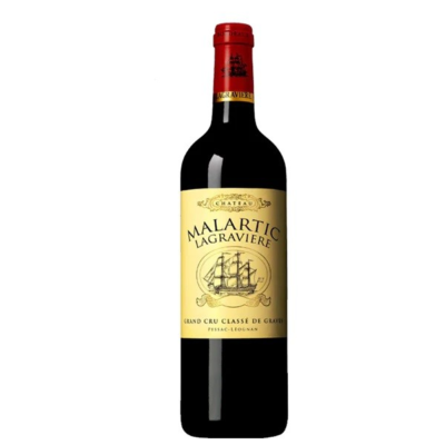 CH Malartic Lagravière Pessac Léognan is a distinguished red wine from the renowned Bordeaux region of France. This wine exhibits a balanced flavor profile of dark fruits