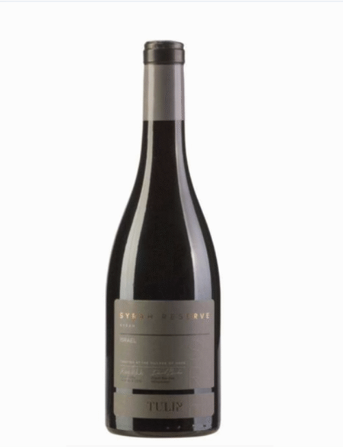The TULIP SYRAH RESERVE 750ML is a full-bodied red wine from the renowned vineyards of the Galilee region in Israel. It features a rich flavor profile characterized by dark fruit notes like blackberry and plum