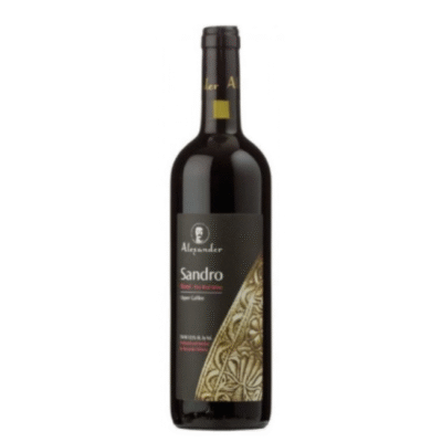 ALEXANDER SANDRO 750ML is a robust beverage characterized by its complex flavor profile featuring notes of ripe fruits