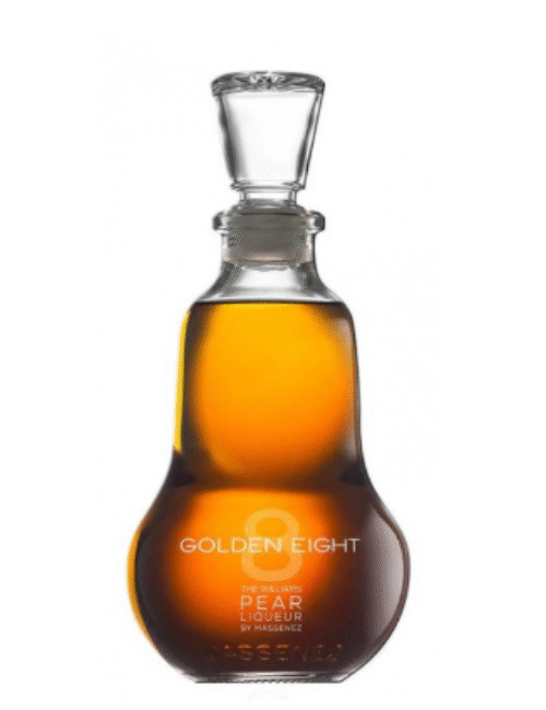 MASSENEZ GOLDEN EIGHT PEAR LIQUEUR is a refined spirit characterized by its delicate pear flavor