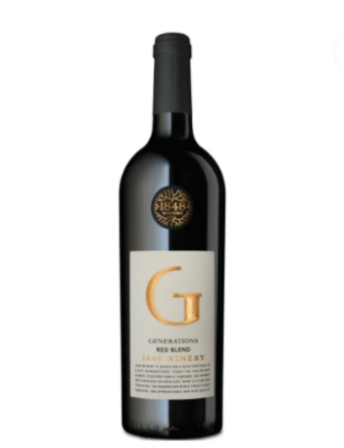 <p>The 1848 Generations Dry Red is a distinctive wine that showcases rich flavors of dark berries and subtle oak undertones