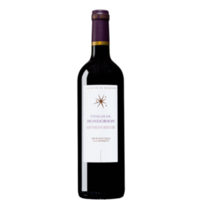 The ETOILES DE MONDORION ST EMILLION 750ML is a red wine from the prestigious Saint-Émilion region in France