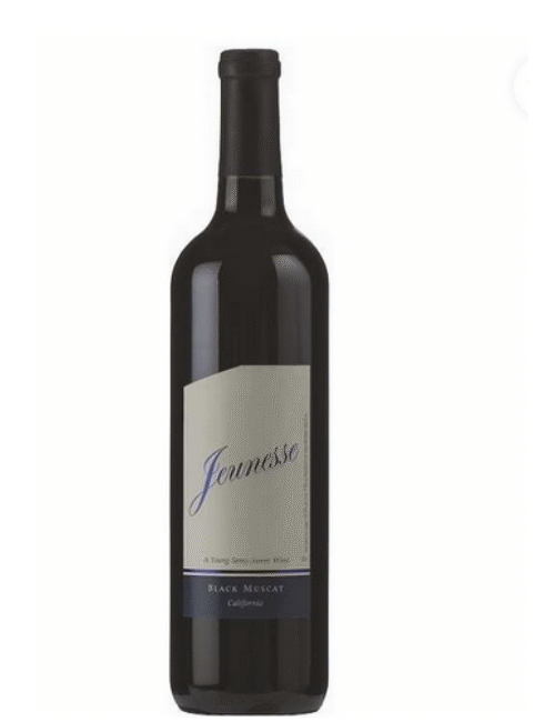 B Herzog Jeunesse Black Muscat is a distinguished wine characterized by its aromatic profile featuring notes of black fruits