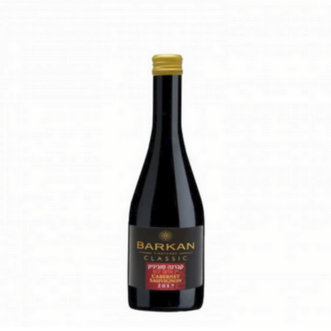 miuzmiuzdonl-Adobe-Express-file85 The BARKAN CLASSIC CAB SAUV 187ML is a well-balanced red wine originating from the renowned vineyards of Israel. This Cabernet Sauvignon exhibits a flavor profile characterized by notes of blackcurrant