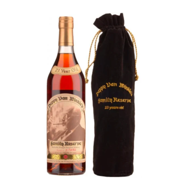 mj0jmj0jr9ur-23 VAN WINKLE 23 YR OLD 750ML is an exceptional bourbon whiskey from the renowned Van Winkle distillery located in the heart of Kentucky. It features a rich and complex flavor profile with notes of caramel