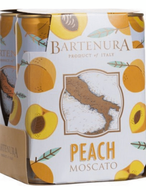 Bartenura Peach Moscato Cans deliver a refreshing blend of sweet