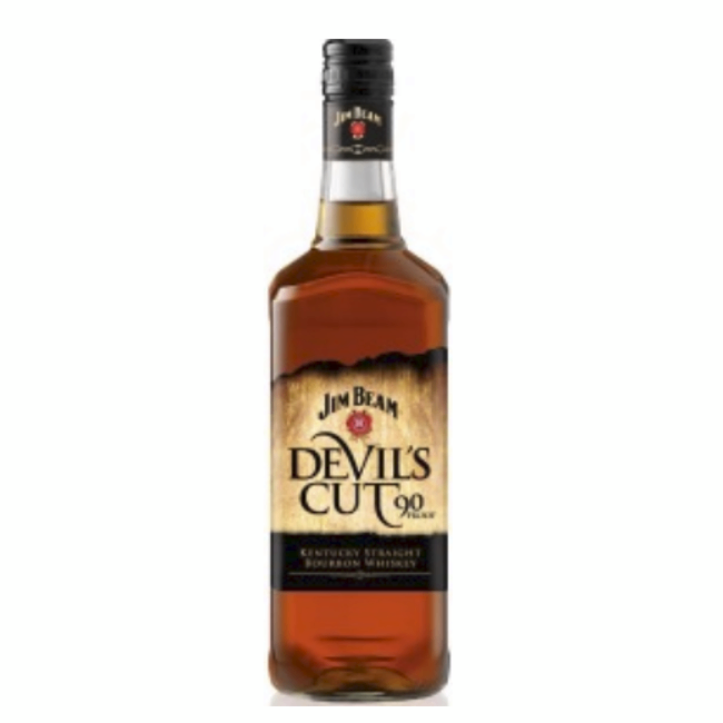 mjelmjelzgvk-121511 JIM BEAM DEVIL CUT 1L is a distinctive bourbon whiskey that boasts a rich