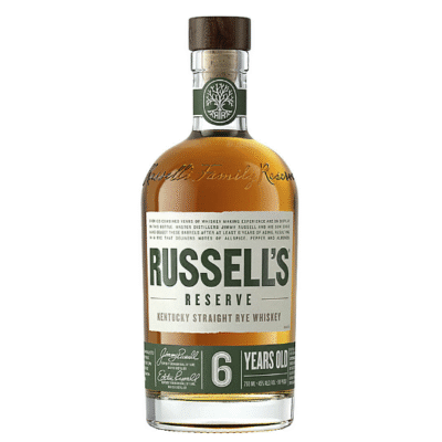 RUSSELLS RESERVE RYE 750ML showcases a robust flavor profile with notes of spice