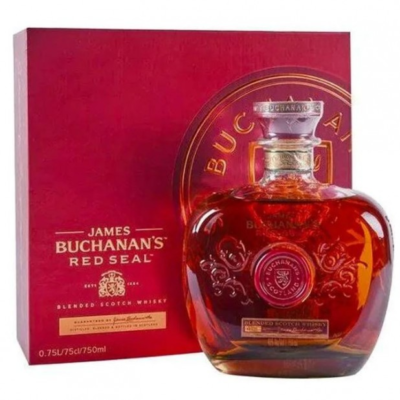 BUCHANANS RED SEAL SCOTCH is a blended whisky featuring a rich