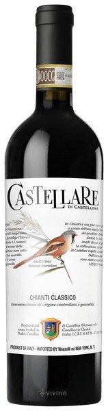 CASTELLARE CHIANTI CLASSICO is a vibrant red wine hailing from the Chianti region of Tuscany