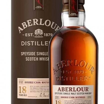 ABERLOUR 18 YEAR 750ML is a rich single malt Scotch whisky from the Speyside region of Scotland. It features a complex flavor profile with notes of dark chocolate