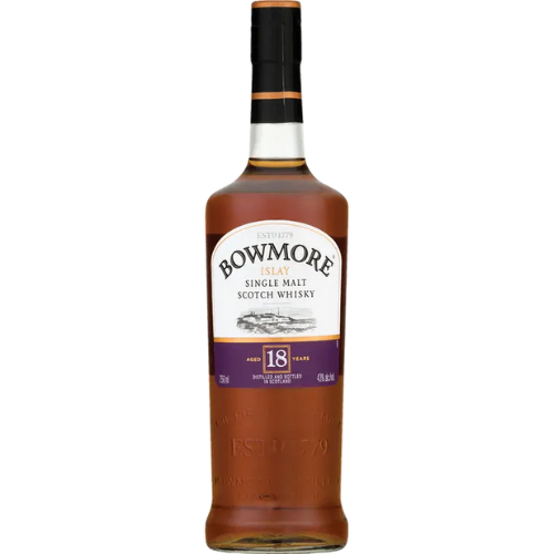8f1oimb0pqc4c-2298795_1747999434971 BOWMORE 18 YR OLD is a single malt Scotch whisky from the Islay region of Scotland