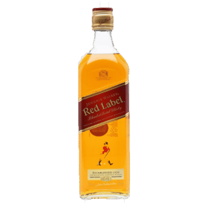 JOHNNIE WALKER RED 375ML is a blended Scotch whisky known for its smooth and easy-drinking character. It features a balance of rich malt and subtle smoke