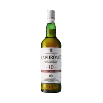 Laphroaig Sherry Oak 10 Year is a distinctive single malt Scotch whisky hailing from the Islay region of Scotland. This expression features a complex flavor profile characterized by a rich balance of smoky peat