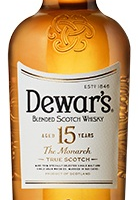 DEWARS 15 YR is a blended Scotch whisky hailing from Scotland