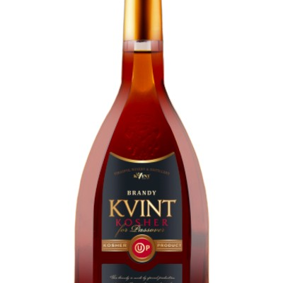 KVINT KOSHER BRANDY is a premium spirit with a rich flavor profile featuring notes of dried fruits