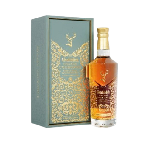 esjvimb0ompyf-2295890_1747997586662 GLENFIDDICH GRAND COURONNE 26YR is a distinguished single malt whisky hailing from the Speyside region of Scotland. This expression boasts a complex flavor profile featuring rich notes of dark chocolate
