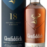 GLENFIDDICH SINGLE MALT 18 YR is a premium Scotch whisky distilled in the Speyside region of Scotland. This expression features rich flavors of dried fruit