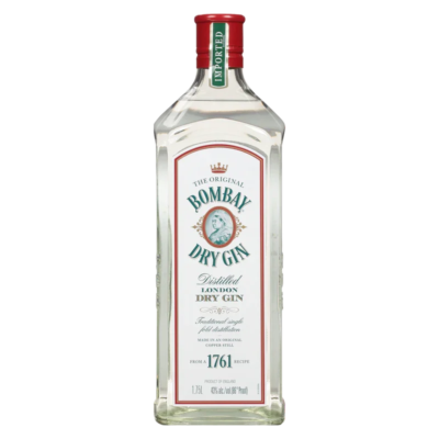 BOMBAY GIN 1L features a well-balanced flavor profile characterized by crisp juniper